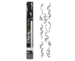 Konfeti patranka 40 cm, Confetti Streamers Silver JC-KPSS40