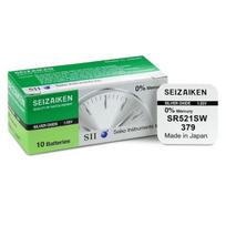 Seizaiken 379 (SR521SW) sidabro oksido baterijos 10 vnt.