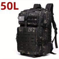 Vandeniui atspari žygio kuprinė,  50 l (Camo Black)