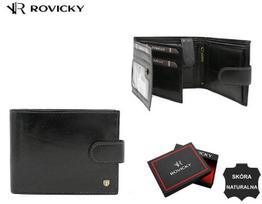 Didelė vyriška odinė piniginė su užsegimu - Rovicky TY25297