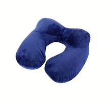 Pripučiama U formos kaklo pagalvėlė,  Tamsiai mėlyna patobulinta Large Diameter 2 Full Breaths