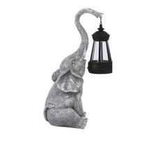 Sodo dekoracija drambliukas su žibintu Goodeco, 27.5cm