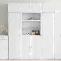 vidaXL Komoda, baltos spalvos, 80x42,5x185cm, apdirbta mediena