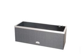 Lauko vazonas su laistymo sistema, šviesiai pilka, 95 cm x 39 cm x 43 cm