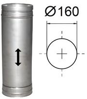 Teleskopinis kamino vamzdis. L-310 mm. D-160 mm.
