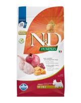 Farmina N&D Pumpkin Dog Adult Mini su putpeliena, moliūgu ir granatu, 2 kg