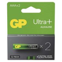 Alkalinės baterijos AAA 1.5V GP Ultra Plus, 2 vnt.