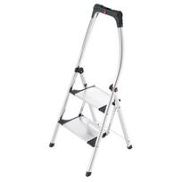 Sulankstomas laiptelinis suoliukas MK100 TopLine / aliuminis / 2 pakopos