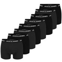Jack&Jones Vyriški Bokso Šortai Juodi Antracito Jj9926 Medvilniniai Logotipai 8 Pak.