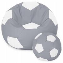 Sėdmaišis su pufu Ball XXXL (80 cm), Grey/White