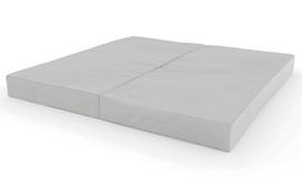 Sulankstomas gimnastikos čiužinys SANRO 100x100x10 cm šviesiai pilkas, -