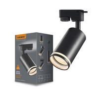 GU10 LED Ring v2 bėginis halogeninis šviestuvas, juodas