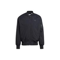 Adidas Originals SST Bomber Striukė Vienspalvė Su Logotipu Sportinė Ilgomis Rankovėmis Striukė Vyriška Striukė Juoda IS5385 S