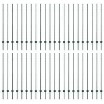 vidaXL Tvorelės stulpas 44 pcs Žalia 180 cm Plienas