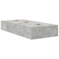 vidaXL Lova su daiktų laikymo vieta Betono pilka 90 x 200 cm
