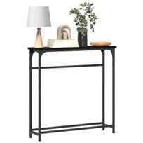 Konsolinis stalas Juoda 75x19,5x75 cm Inžinerinė mediena