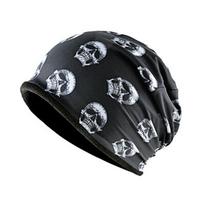 (DH81BK) Madingos kaukolės rašto skrybėlės vyrams žieminės šiltos kaukolės, moteriškos storos slidinėjimo kepurės Unisex hip-hop punk cool Bone Gorros, DH81BK