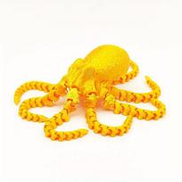 3D spausdintas aštuonkojis dekoras,  Auksinės spalvos