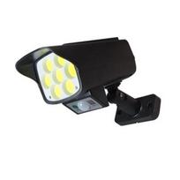 12W 6000K LED šviestuvas-kameros imitacija su saulės baterija ir judesio davikliu IP65