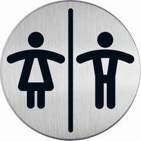Klijuojama nuorodų lentelė WC Vyrams Ir Moterims, Ø8,3cm