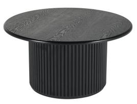 Apvalus kavos staliukas ROMA 80cm juodas