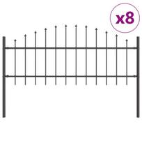 vidaXL Sodo tvora Woerden 8 pcs Pilka