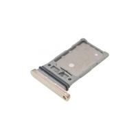 SIM kortelės laikiklis Samsung S911 / S916 S23 / S23 Plus Dual Cream ORG