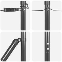 Tvorelių Stulpai 7 vnt. Pilki Ø32 mm 190 cm Cinkuotas Plienas