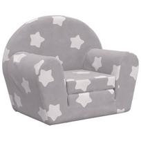 Vaikiška sofa，Vaikų sofa-lova, pilka, minkštas pliušas, su žvaigždėmis CFE46170