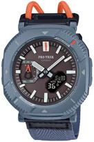 Casio Pro Trek Hiker Line laikrodis su tvirtu biomasės plastiko bungee dirželiu, dulkėtos mėlynos spalvos, vyriškas, su Bluetooth, saulės energija, dirželis, PRJ-B001B-2JF,