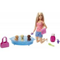 Lėlė Barbie rinkinys „Šunelių maudynės“