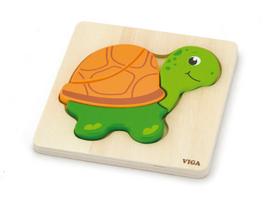 Medinė kūdikio dėlionė Vežlys, Viga 59933