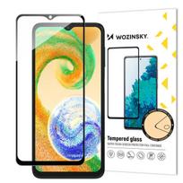 Grūdintas stiklas Samsung Galaxy A04s su juodu rėmeliu