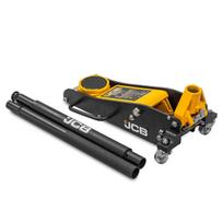JCB TH31501 Žemo profilio aliumininis vežiminis hidraulinis keltuvas 1,5 t 80–355 mm dviejų stūmoklių greito kėlimo sistema su guminiu padu ir apsauginiu vožtuvu