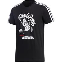Adidas Neo Marškinėliai Sportiniai Su Pandos Atspaudu Vyriški Viršutiniai Drabužiai Juodi GK1552 XL