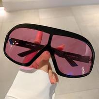 Hot Selling Large Frame Sunglasses Funny/Hip Hop/Personalized UV400 Sunglasses Trendy Women's Sunglasses violetinė