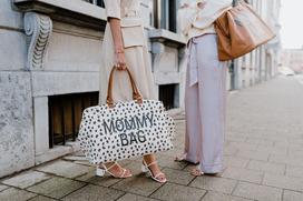 CHILDHOME DIDELIS MAMOS REIKMENŲ KREPŠYS MOMMY BAG,  LEOPARD