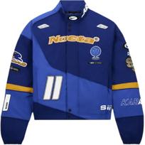 Nike x NOCTA LArt lenktynininko striukė tamsiai karališkos mėlynos/lenktynininko mėlynos/fantominės spalvos vyriški viršutiniai drabužiai FD2194-455 L