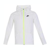 Nike Dri-Fit striukė su gobtuvu ir užtrauktuku, laisvalaikio, vaikams, viršutinis drabužis, balta HF6419-100 S