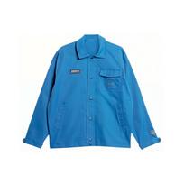 Adidas Originals Spezial SS24 Vienaeilis Atverčiamomis Atlapomis Ilgomis Rankovėmis Striukė Vyriška Viršutinė Apranga Mėlyna IT4262 L blue