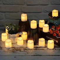 LED žvakių rinkinys 12 vnt.