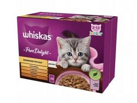 Whiskas jauniems kačiukams su paukštiena, vištiena, kalakutiena ir antiena, 48x85 g