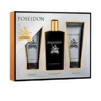 Kosmetikos rinkinys kūnui Poseidon Gold Ocean EDT vyrams: tualetinis vanduo 100 ml + losjonas po skutimosi 100 ml + dušo želė 100 ml