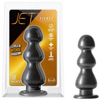 Blush Jet - dildo su siurbtuku - su burbuliukais - juodas