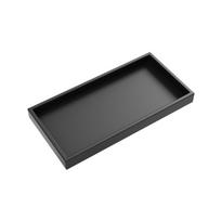 Atsparus dūžiams dizainas Silikoninis padėklas Puikiai tinka užimtiems vonios kambariams ar virtuvėms Black 20x10cm