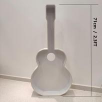 1 vnt. 71 cm 3D gitaros putplasčio lentos balionas dekoras, tinkamas gimtadienio vakarėliams, jubiliejaus dekoravimui, dovana vaikams