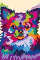 Tapyba pagal skaicius TM Varvikas Through the eyes of a chihuahua MC1115e 20x30 cm