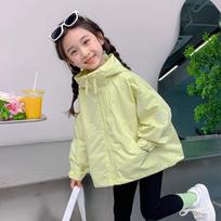 2025 Spring/Autumn Girls' Korean-Style Windbreaker: Fashionable Baby/Children's Coat Size 160 for approx. height 150cm