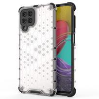 Medaus korio dėklas su geliniu rėmu Samsung Galaxy M53 5G skaidrus