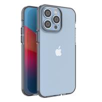 Pavasario dėklas iPhone 14 Pro Max silikoninis aplankas su juodu rėmu